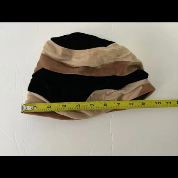 Vintage Bethesr stripe velvet bell hat - Picture 5 of 5